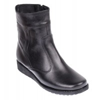Oferta Marimea 39 Ghete dama orto negre din piele naturala imblanite LG964N